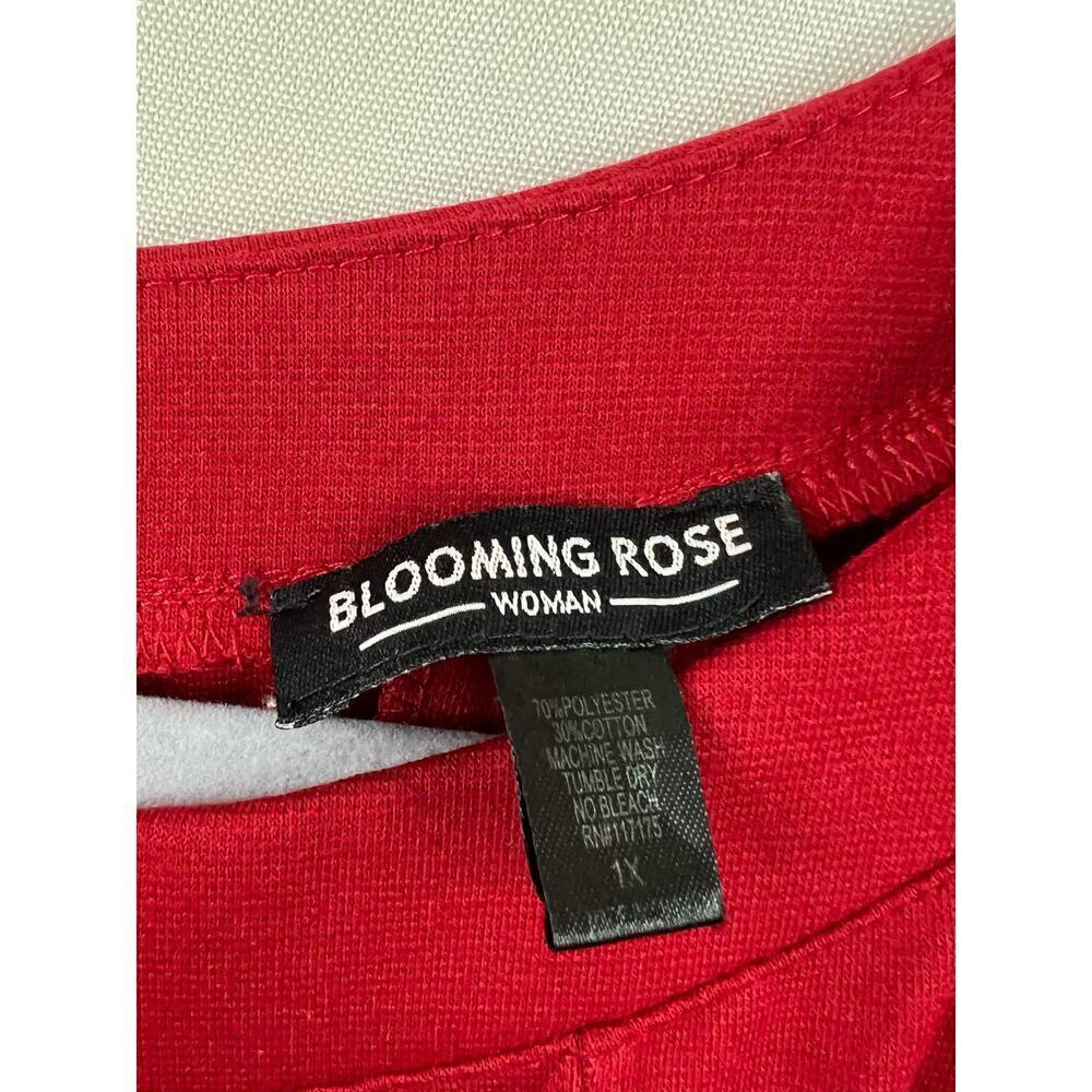 Blooming Rose Red A-Line Dress Size 1X - Picture 3 of 3
